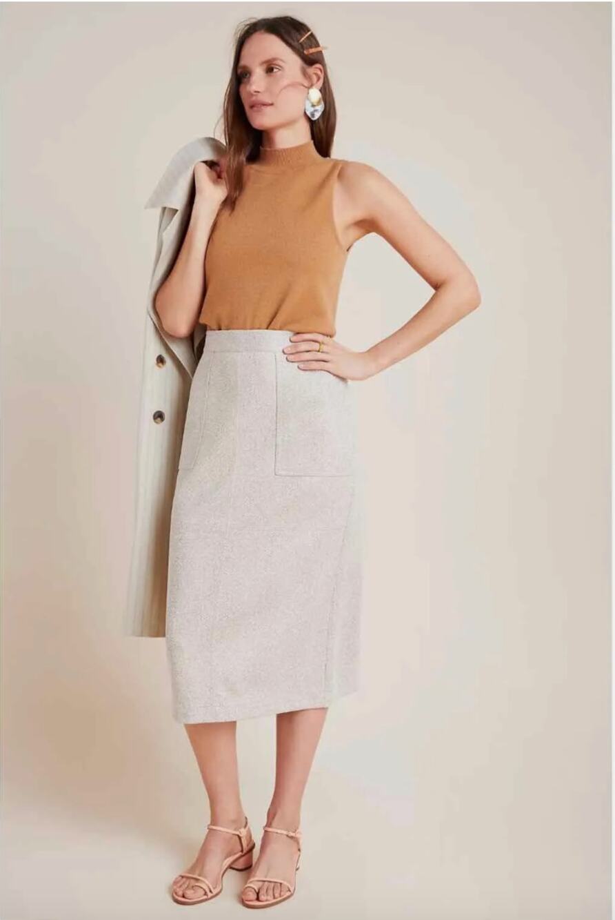 ANTHROPOLOGIE NWT Current Air Clarisa Pencil Skirt // 16